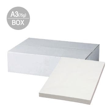 크린페이퍼(A3/무진지/미백색/75g/250매*5권/박스)