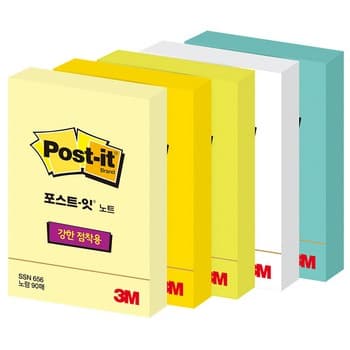 포스트잇 강한점착용노트 656 (아쿠아/3M)