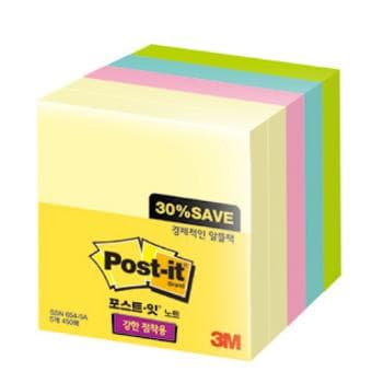 포스트-잇 노트 알뜰팩 SSN 654-5A(3M)