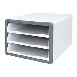 오픈형서류함(3단/다크그레이/카파맥스)