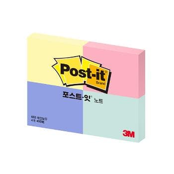 포스트-잇 653-4 R (레인보우/3M)