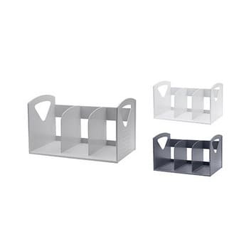 책꽂이Ⅱ(3단/회색/양쪽손잡이/카파맥스)